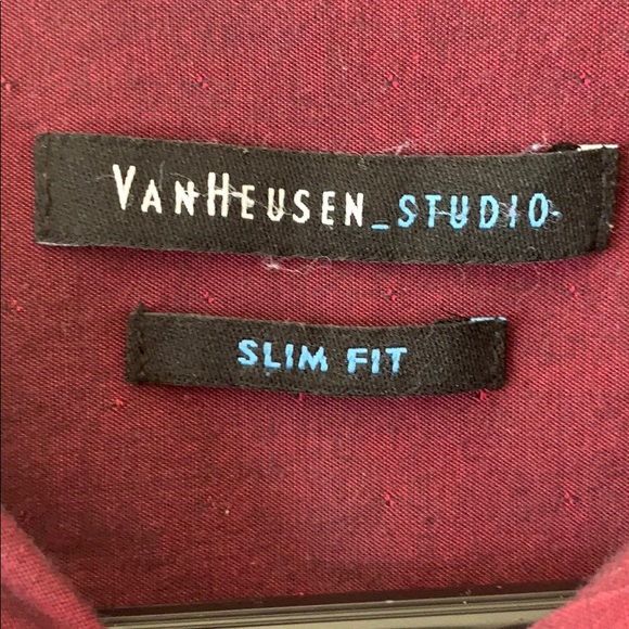 Van Heusen Red Button Up - Picture 3 of 3